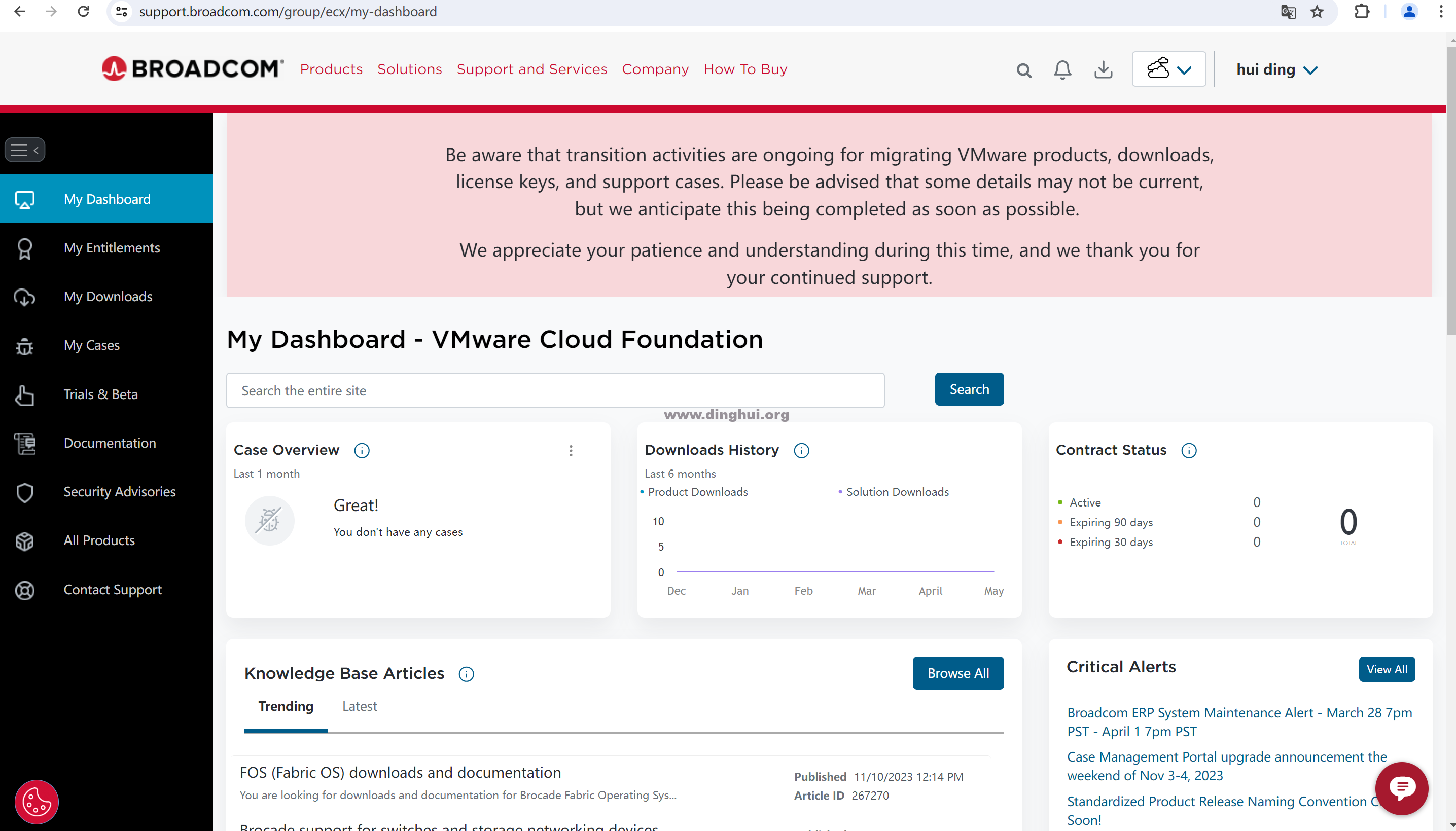 VMware支持门户迁移到Broadcom和Omnissa