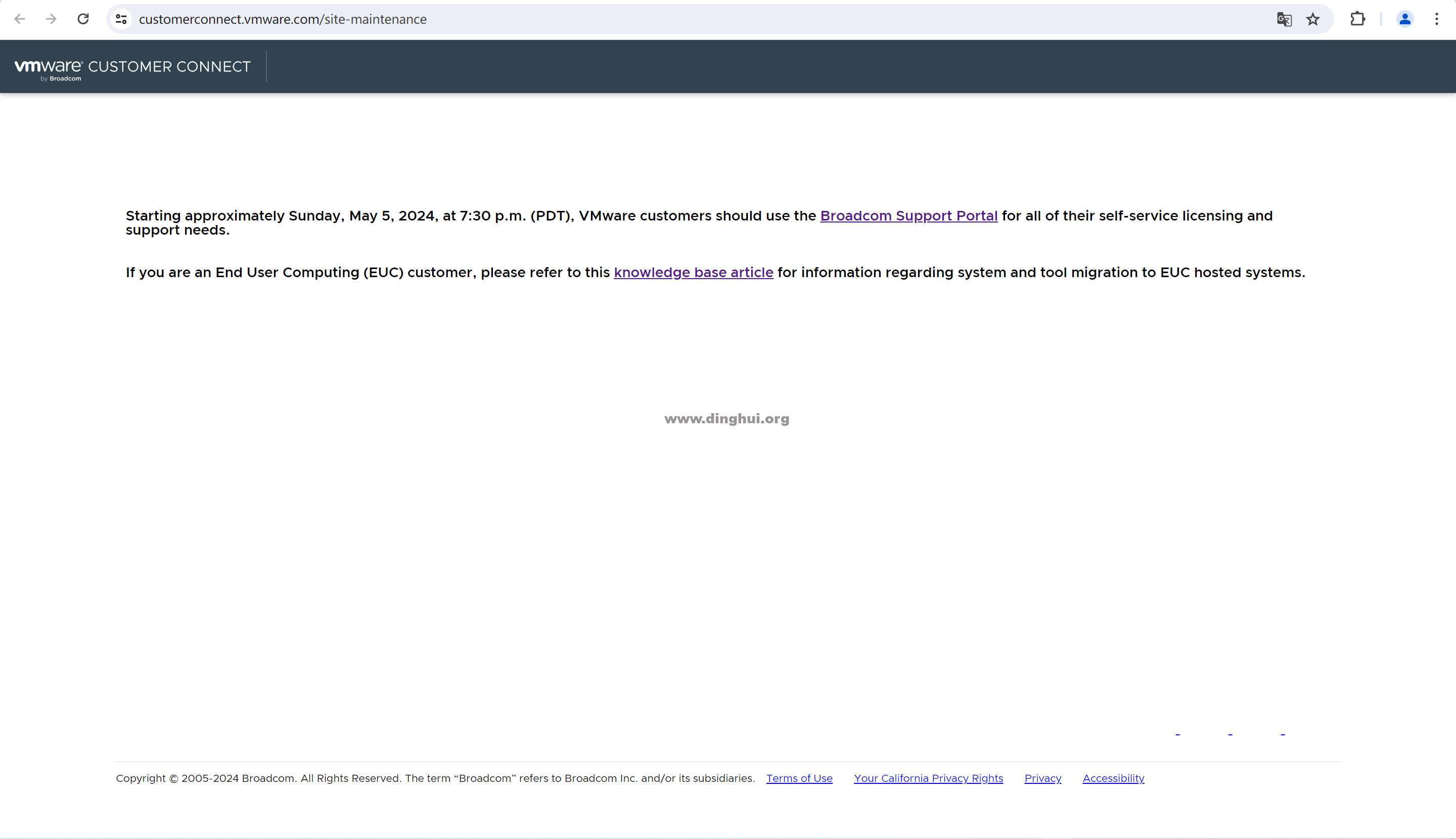 VMware支持门户迁移到Broadcom和Omnissa