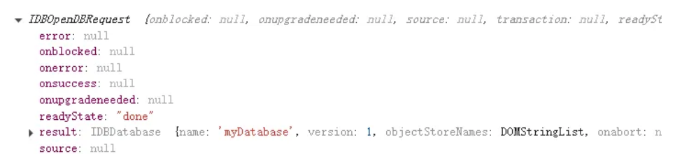 前端数据库:IndexedDB 基础使用