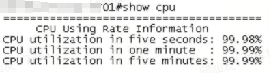 锐捷RSR7708-X ospfd导致CPU利用率为99%