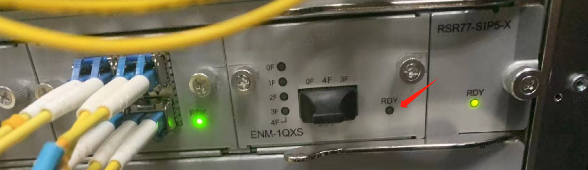 锐捷RSR77-X 新增ENM-1QXS线卡无法正常上电起来