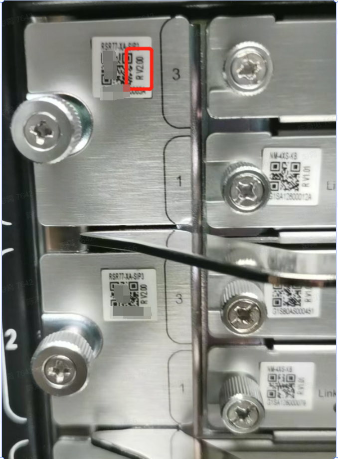 锐捷RSR77-XA-08 SIP3板卡无法UP,提示