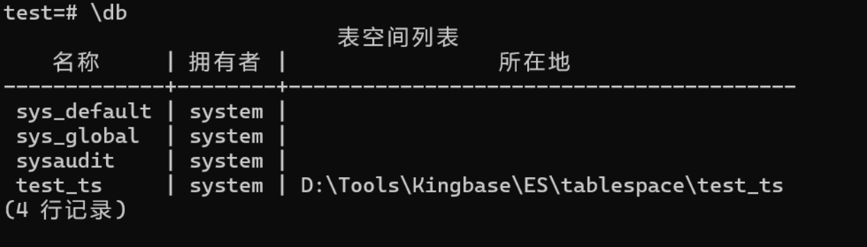 【金仓数据库】ksql 指南（三） —— 创建与管理表空间和模式