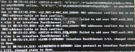 锐捷RSR20-14E路由器MAC绑定冲突问题