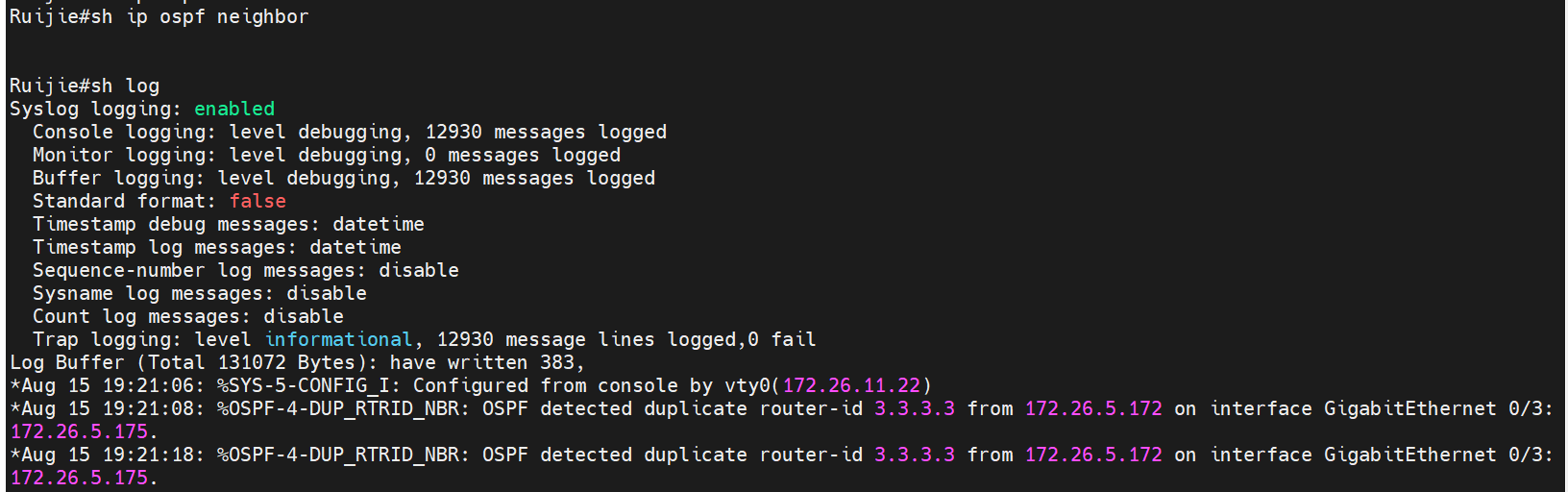 OSPF-邻居建立失败