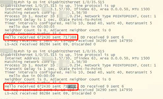RSR20-X ospf邻居无法建立